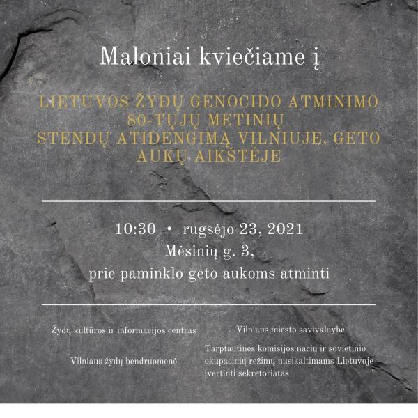 Kvietimas 23 rugsejo 2021